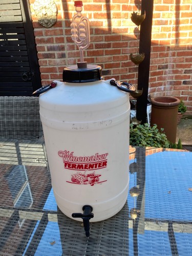 Home brew fermentation bucket - brew,