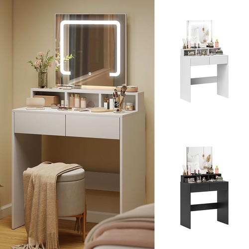 Vanity desk with mirror and - desk,
