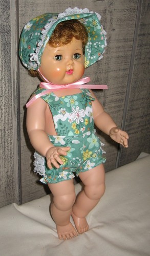 New made sunsuit and - made, bonnet