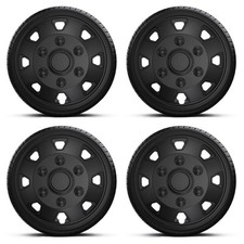 15 Inch Wheel Trims Black Deep Dish Hub Caps Covers Set Of 4