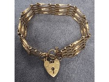 9ct Gate Yellow Gold Bracelet