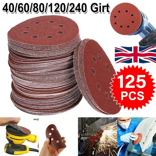 125pcs sanding discs 80 - 60,