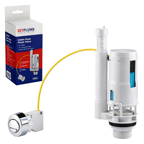 Cable dual flush valve wras - flush,