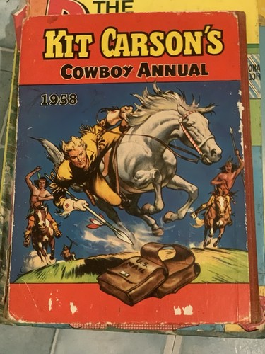 1958 cowboy annual kit carson - 1958,