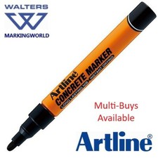 Artline Concrete Black Permanent Marker Pen | Mark Concrete, Bricks, Grout etc