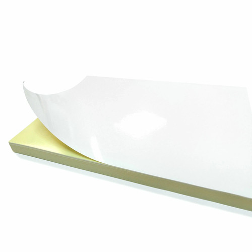 White matte glossy sticky - a5,