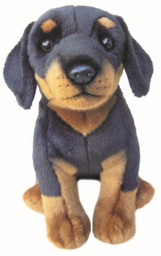 Sitting doberman plush soft - plush,