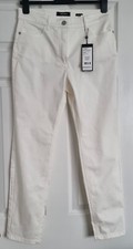 WOMEN"S JEANS Olsen 'Mona'OFF White Jeans Size 12 BRAND NEW RRP £89