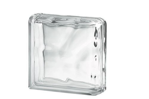 Clear wave double end glass - clear,
