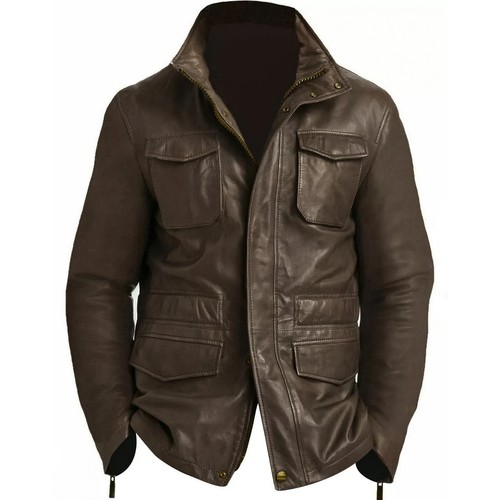Mens m65 real lambskin brown - m65,