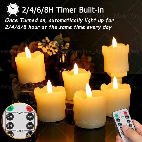 6pcs flickering flameless led - flameless,