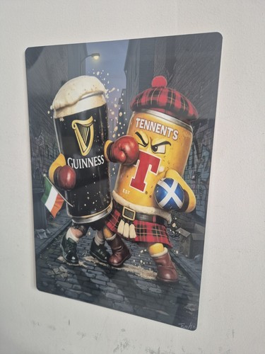 Guinness and tennents - and,