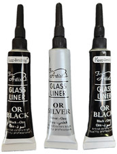 3x12ml Glass Paint Outliner