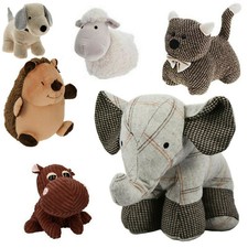 Animal Door Stopper Heavy Fabric Novelty Door Stop Elephant / Cat / Dog Cuddly