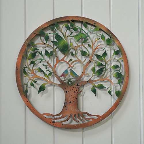 Green rustic love - green, birds"
