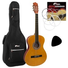 Tiger Classical Spanish Guitar 4/4 Size Package with Padded Bag