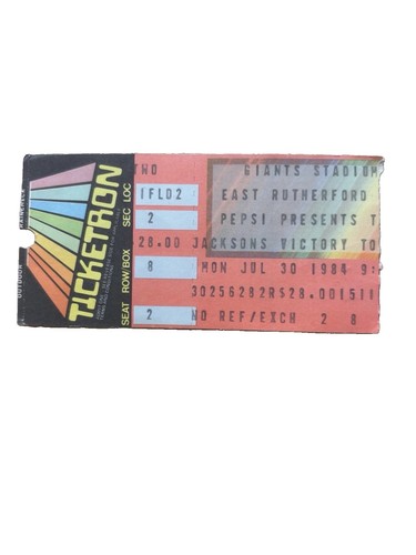 Michael jackson ticket stub - michael,