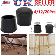 Black Rubber Ferrules 25mm Dia