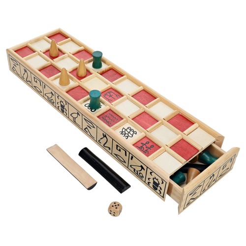 Games wood senet game - games, an