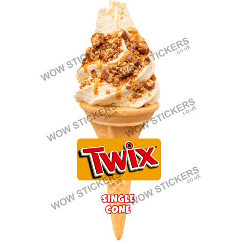 Ice cream van sticker - sticker, twix