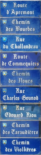 Old french metal street road - old,