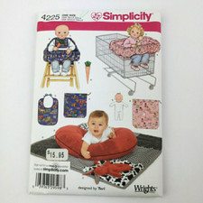 Simplicity 4225 Baby Boppy Cover Shopping Cart Cover Toy Bibs Sewing Pattern