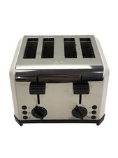 Tefal 4-Slice Toaster 1500W Defrost Function Silver & White TT5431