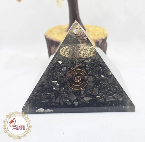 Pyrite pyramid orgonite chakra - pyrite,