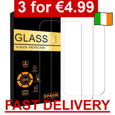 3 PACK Genuine Tempered Glass Screen Protector Saver For Apple iPhone 16 15 14 +