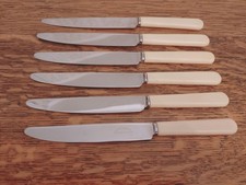 Superb Vintage Set 6 Faux Bone