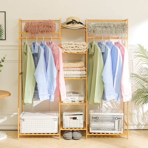 Heavy duty wooden clothes rail - clothes,