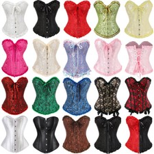 UK Women Sexy Overbust Corset