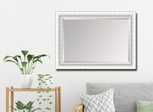 Mirror large grey shabby - large,
