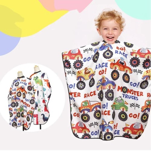 Cartoon kids hair - cutting, cape