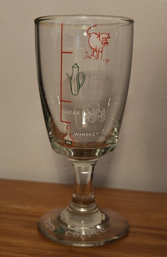 Vintage stemmed irish coffee - irish,