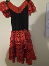 girls spanish flamenco ruffle