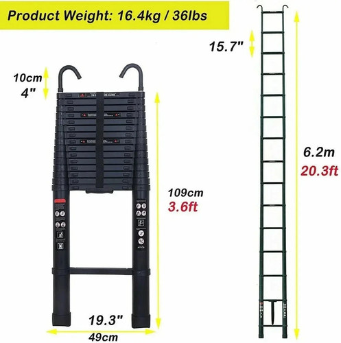 2m telescopic ladder - ✅,