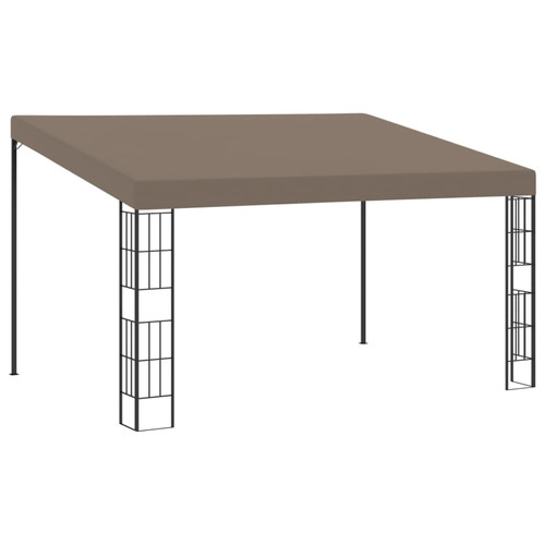Wall mounted gazebo - wall-mounted, taupe