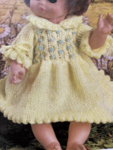 Pretty knitted doll - knitted,