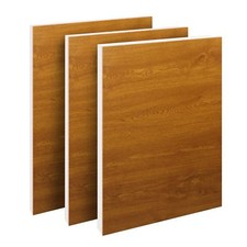 uPVC Flat Door Panel Goden Oak Woodgrain Reinforced Plastic Foiled 20 24 28mm