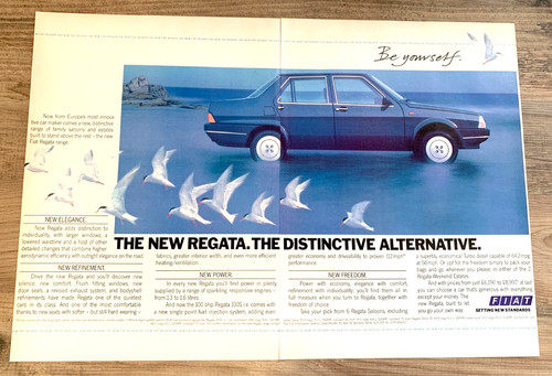 Fiat regata 1980s frameable - fiat,