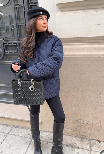 Zara navy blue water repellant - navy,
