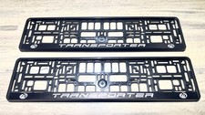 2x VW Transporter Van Car Number Plate Holder Surround Frame *Authentic*