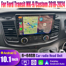 Wireless Carplay Android Head Unit Car Radio For Ford Transit MK-9/Custom 18-24