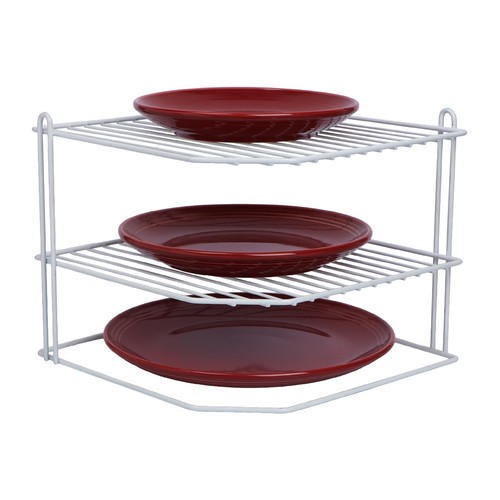 Tier corner plate rack - corner,