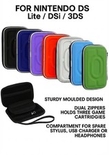 Nintendo DS Case for DS Lite / DSi / 3DS – 7 Colours, inc. accessories sections