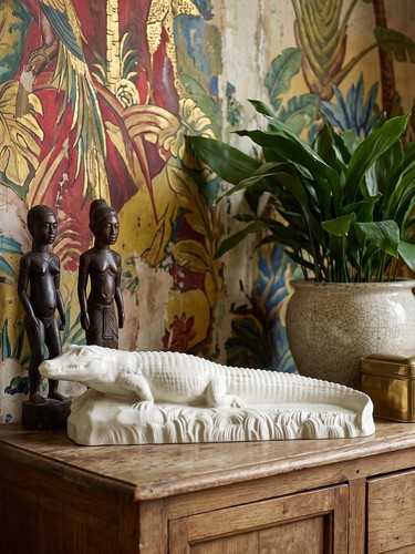 Large antique sarreguemines - antique,