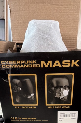 Cyberpunk commander mask - mask, black