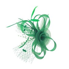 fascinator with veil on clip