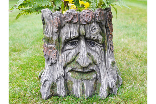 Tree trunk stump planter - tree,